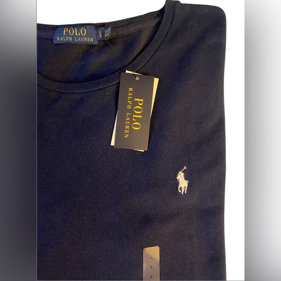 Ralph Lauren Navy Blue Polo T-Shirt, NWT. - Picture 3 of 5